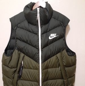 NIKE ARMY GREEN VEST PUFFER MENS JACKET XXL NWT